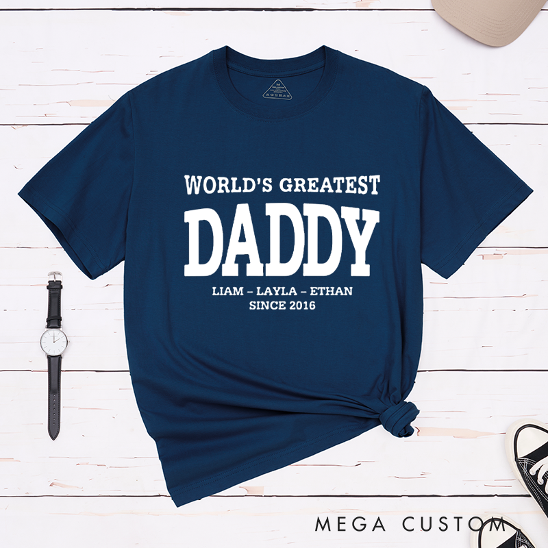Personalized a Gift World's Greatest Dad Matching Outfit
