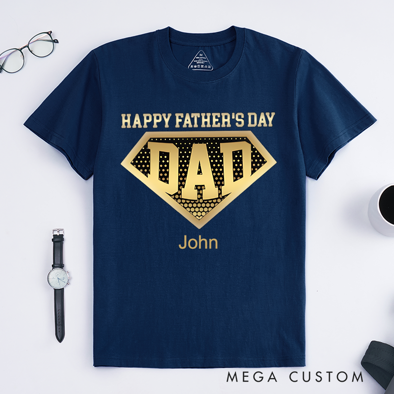 Personalized Happy Father Day Gift Super Hero Dad Classic T-shirt