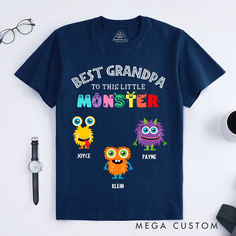Personalized Best Daddy Grandpa to these Little Monsters Classic T-Shirt