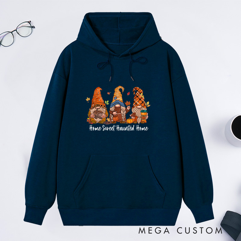 Personalized Gnomes Fall Sweatshirt Halloween Gnome Sweater Fall Vibes Shirt Gift for Thanksgiving Housewarming Sweatshirt Gift