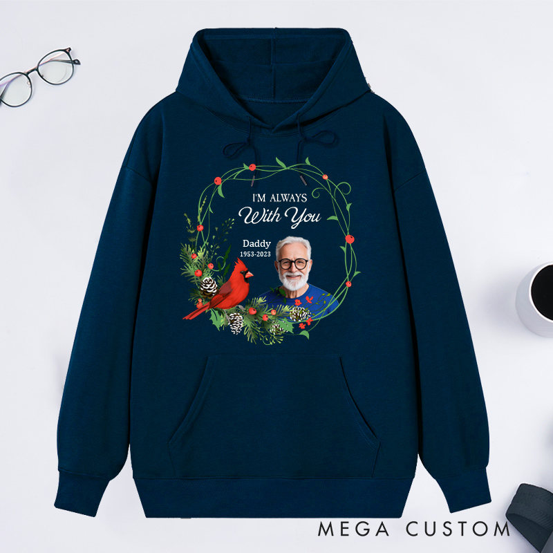 Personalized Memorial Photo Hoodie Custom Remembrance Hoodie in Loving Memory Gift Christmas Memorial Sweatshirt with Picture