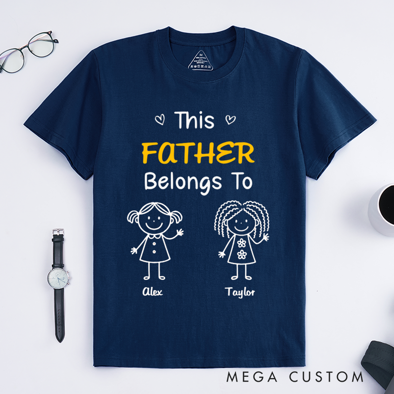 Personalized Classic T-shirt Birthday Gifts for Dad Grandpa