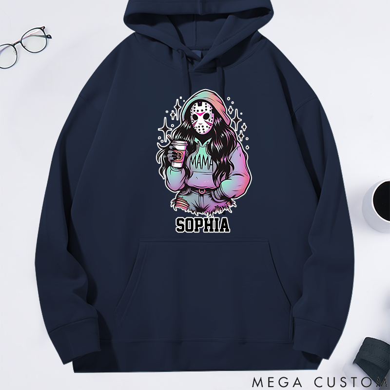Personalized Classic Hoodie Trendy Custom Spooky Killer Mama Theme