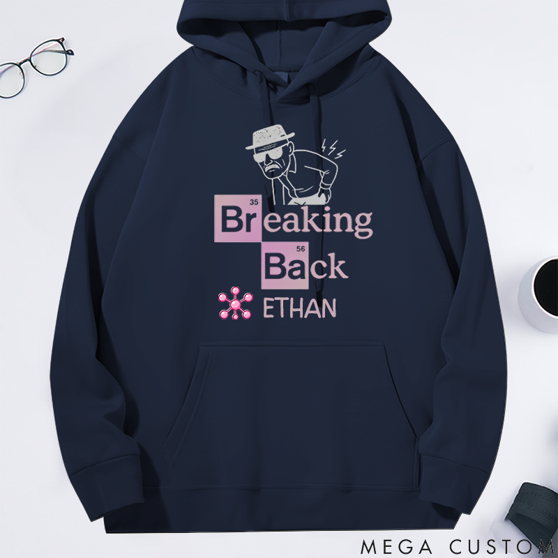 Personalized Classic Hoodie Funny Back Pain Graphic Tee