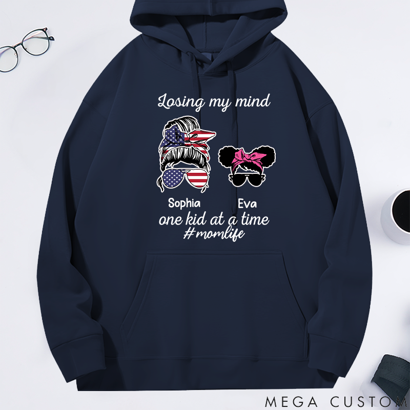Personalized Classic Hoodie Losing My Mind One Kid at a Time