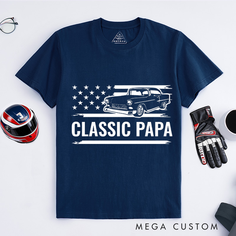 Personalized Classic Car T-Shirt Custom Classic Design Shirt Husband Gift Shirt
