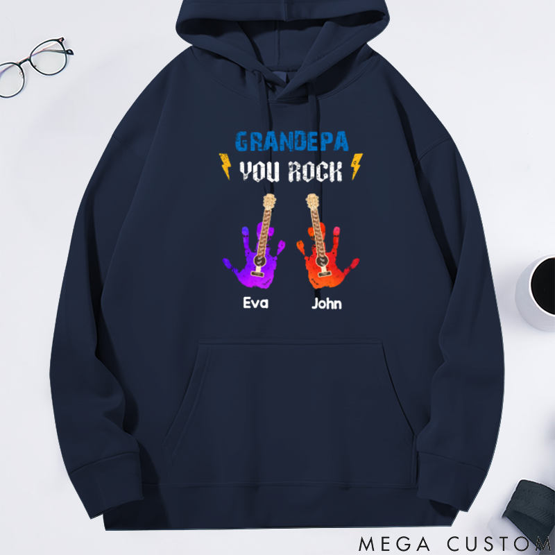 Personalized Classic Hoodie Guitar Family You Rock Theme