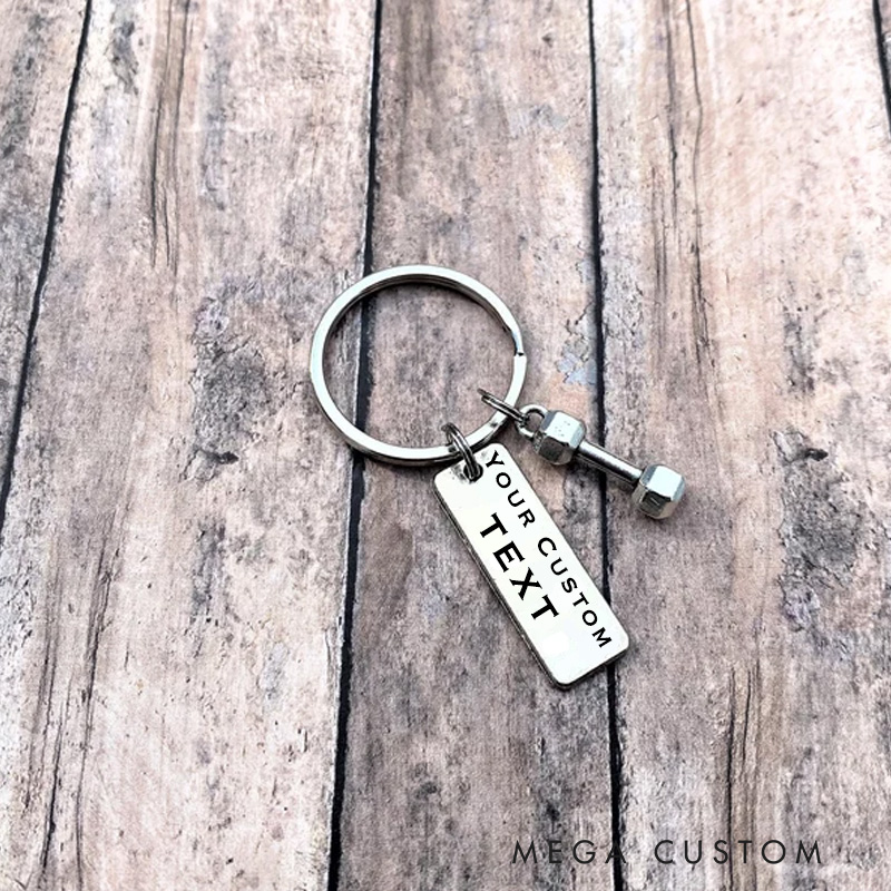 Personalized Engraved Strong Beautiful Keychain Fitness Gift for Her Gym Buddy Motivation Personal Trainer Gift Woman Key Ring for Gym Lovers