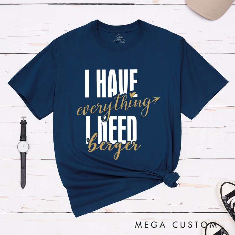 Personalized Couple I Have Everything I Need Arrow Matching T-Shirt Valentine's Day I Am Everything T-Shirt for Husband Wife Boyfriend Girlfriend