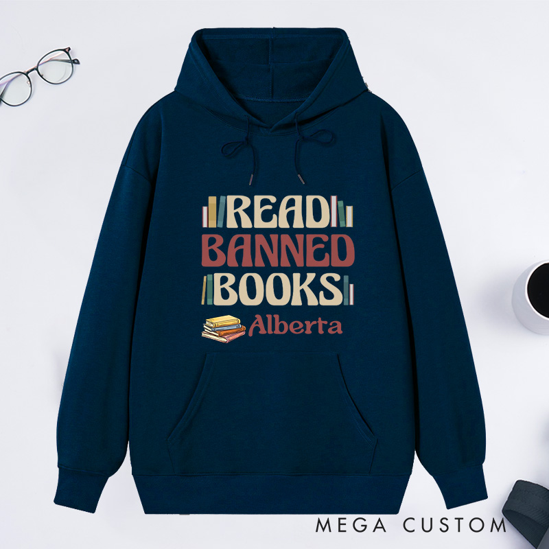 Personalized Read Banned Books Classic Hoodies Book Lover Hoodies Reading Hoodies with Name Librarian Gift Book Lover Gift For Reader