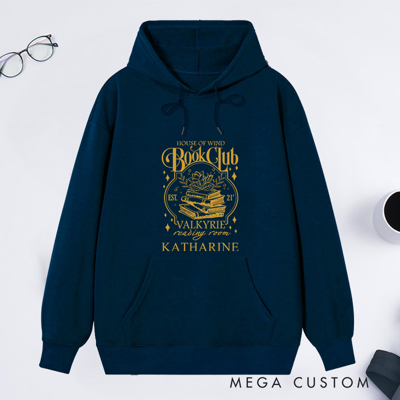 Personalized Book Club Classic Hoodies Feyre Reading Hoodies Custom Book Lover Hoodies with Name Librarian Gift Reading Gift for Reader