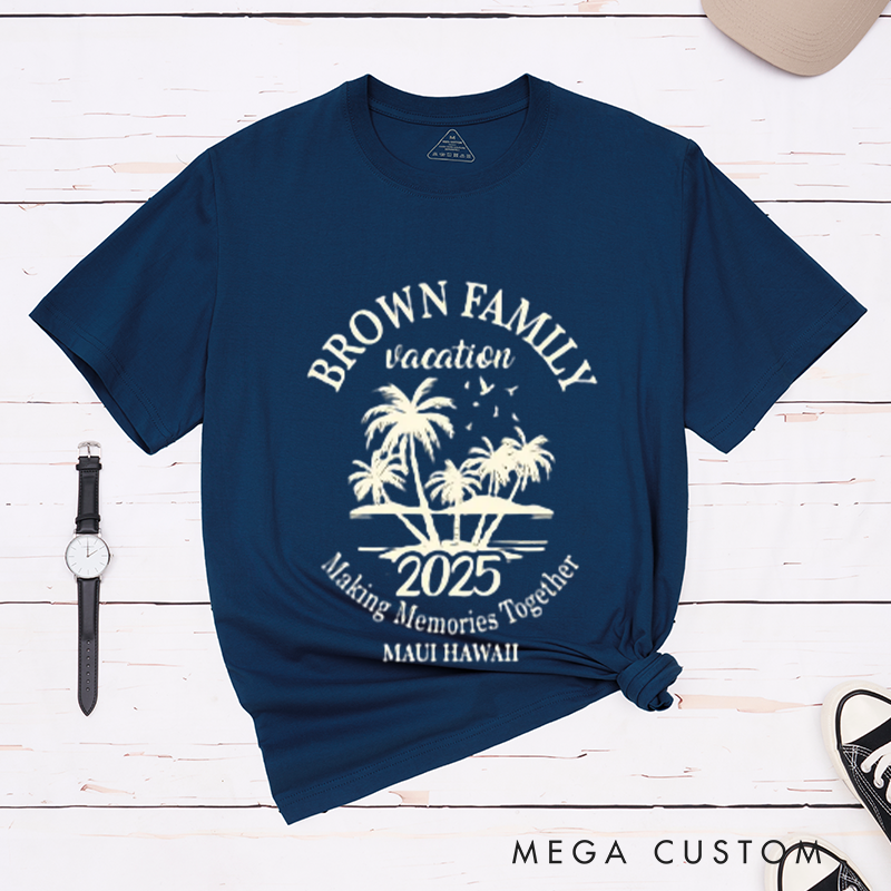 Personalized 2025 Family Vacation Matching Shirts and Make Memories in Comfort and Style Classic T-shirt