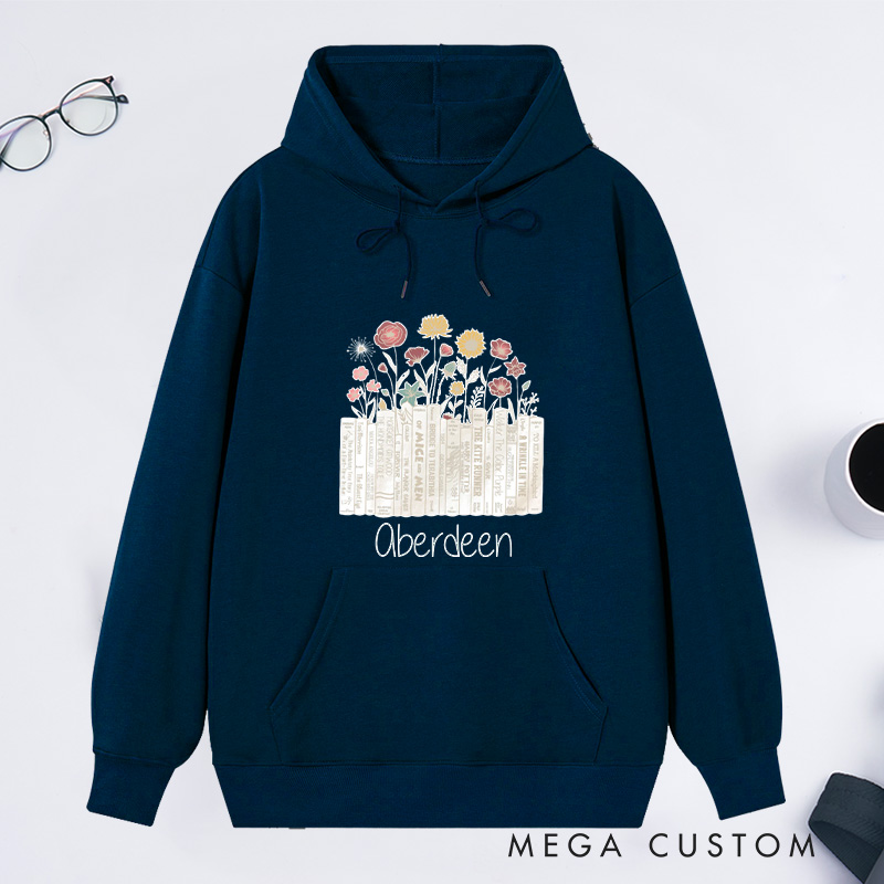 Personalized I'm with the Banned Classic Hoodies Custom Book Lover Hoodies with Name Reading Hoodies Librarian Gift Book Lover Gift for Reader