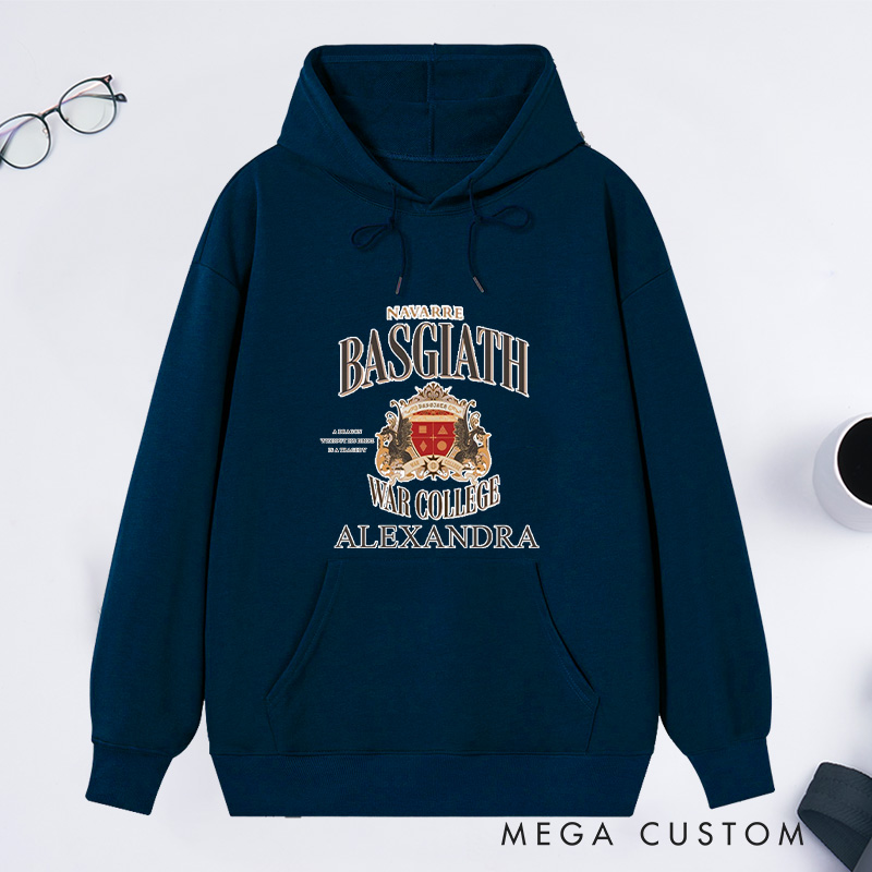 Personalized Basgiath War College Classic Hoodies Custom Book Lover Hoodies with Name Reading Hoodies Librarian Gift Book Lover Gift