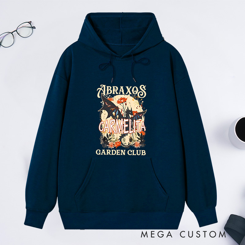 Personalized Garden Club Classic Hoodies Custom Fantasy Book Lover Hoodies with Name Plant Lover Gift Gardening Gift Book Lover Gift
