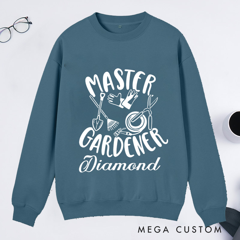 Personalized Master Gardener Classic Sweatshirts Gardener Sweatshirt with Name Plant Lover Gift Gardening Lover Gift Gardener Gift