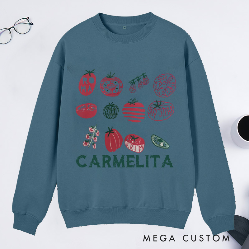 Personalized Grandma's Garden Classic Sweatshirts Mama's Garden Sweatshirt with Name Plant Lover Gift Gardening Gift Gardener Mother's Day Gift