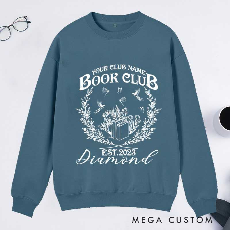 Personalized Book Club Classic Sweatshirts Since Reading Club Sweatshirt with Name Sweatshirt Book Lovers Gift Librarian Gift Reading Gift