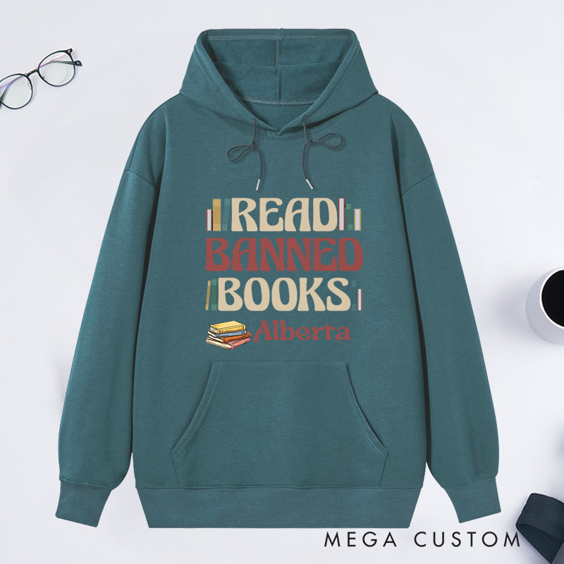 Personalized Read Banned Books Classic Hoodies Book Lover Hoodies Reading Hoodies with Name Librarian Gift Book Lover Gift For Reader