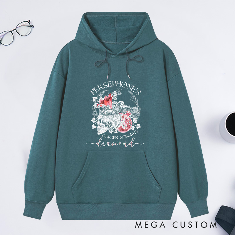 Personalized Persephone's Garden Classic Hoodies Garden Sorority Hoodies with Name Plant Lover Gift Gardening Lover Gift for Gardener Gift