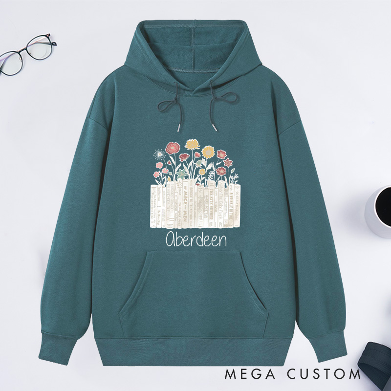 Personalized I'm with the Banned Classic Hoodies Custom Book Lover Hoodies with Name Reading Hoodies Librarian Gift Book Lover Gift for Reader