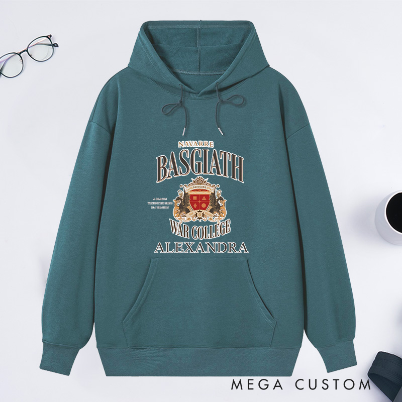 Personalized Basgiath War College Classic Hoodies Custom Book Lover Hoodies with Name Reading Hoodies Librarian Gift Book Lover Gift