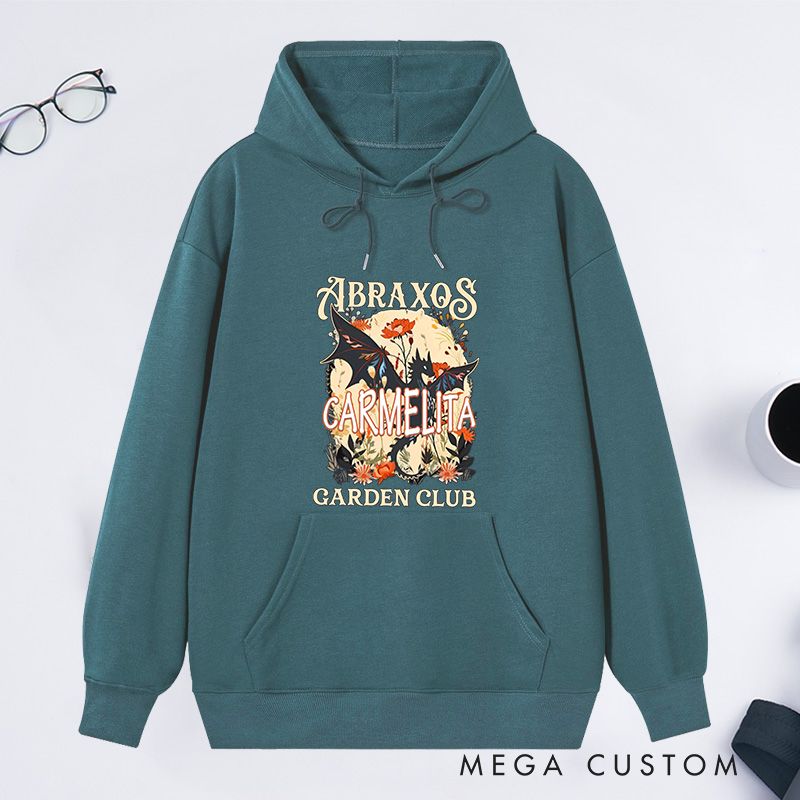 Personalized Garden Club Classic Hoodies Custom Fantasy Book Lover Hoodies with Name Plant Lover Gift Gardening Gift Book Lover Gift