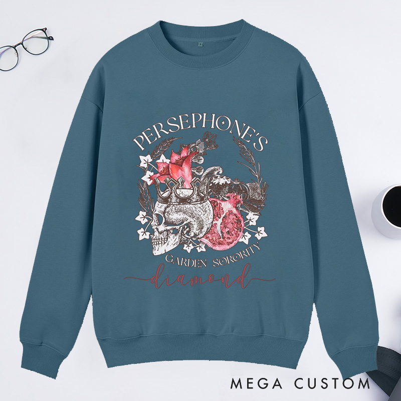 Personalized Persephone's Garden Classic Sweatshirts Garden Sorority Sweatshirt with Name Plant Lover Gift Gardening Gift for Gardener