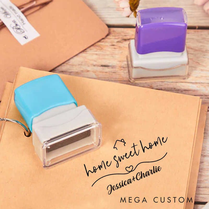 [Copy]Personalized Housewarming Seal Custom Family Name and Established Year Design Elegant Decorative Stamp for New Homeowners Crafting Invitations