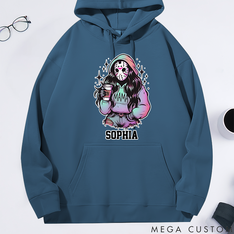 Personalized Classic Hoodie Trendy Custom Spooky Killer Mama Theme