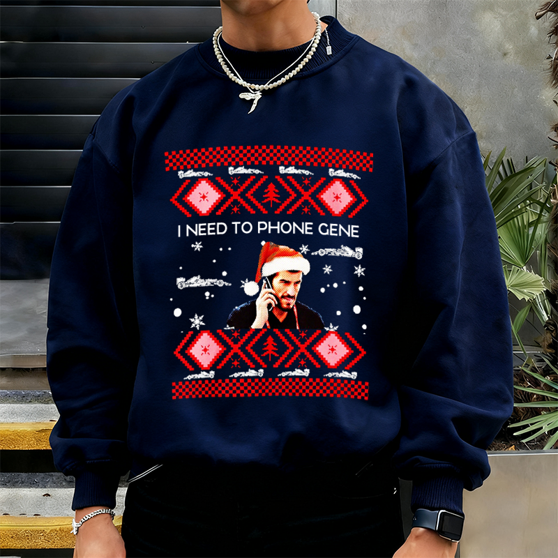 Personalized Christmas Sweatshirt I Need to Phone Design Sweatshirt Gift for Racers and Racing Lovers 