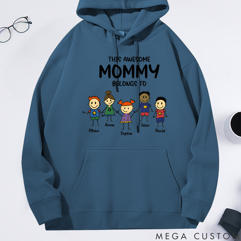 Personalized Family Hoodie This Awesome Belongs Theme Family Gift