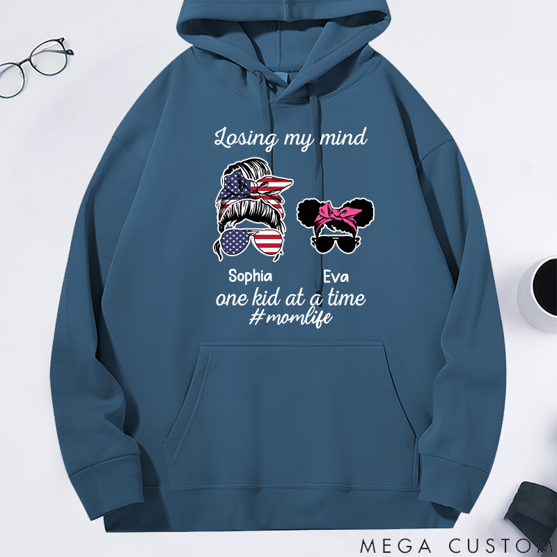 Personalized Classic Hoodie Losing My Mind One Kid at a Time