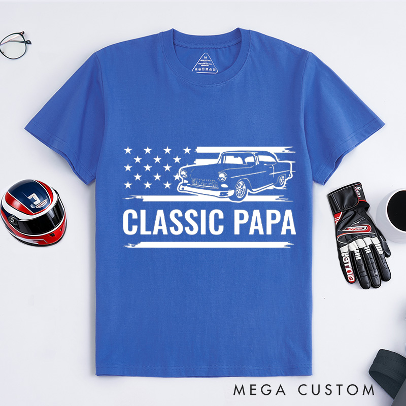 Personalized Classic Car T-Shirt Custom Classic Design Shirt Husband Gift Shirt