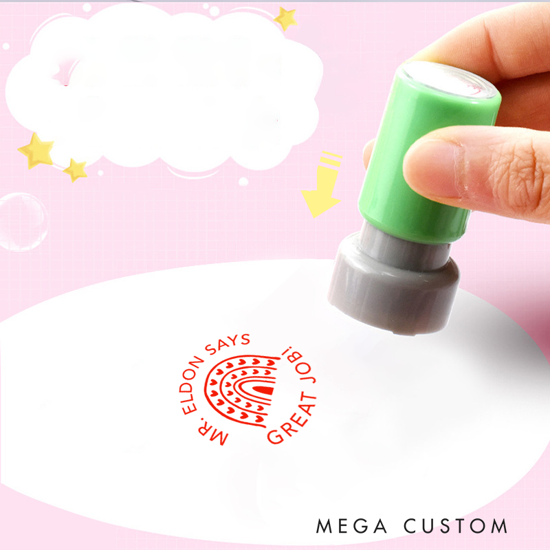 Personalized Teacher Stamps Great Job Teacher Grading Seals Perfect Teacher Appreciation Gift