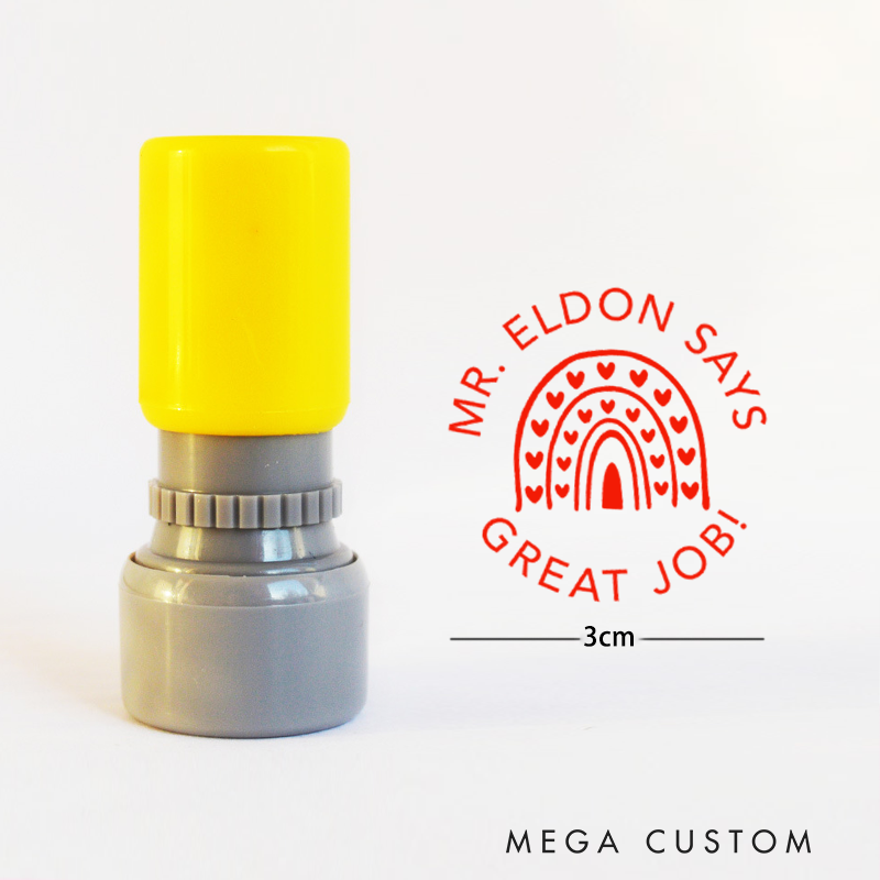 Personalized Teacher Stamps Great Job Teacher Grading Seals Perfect Teacher Appreciation Gift