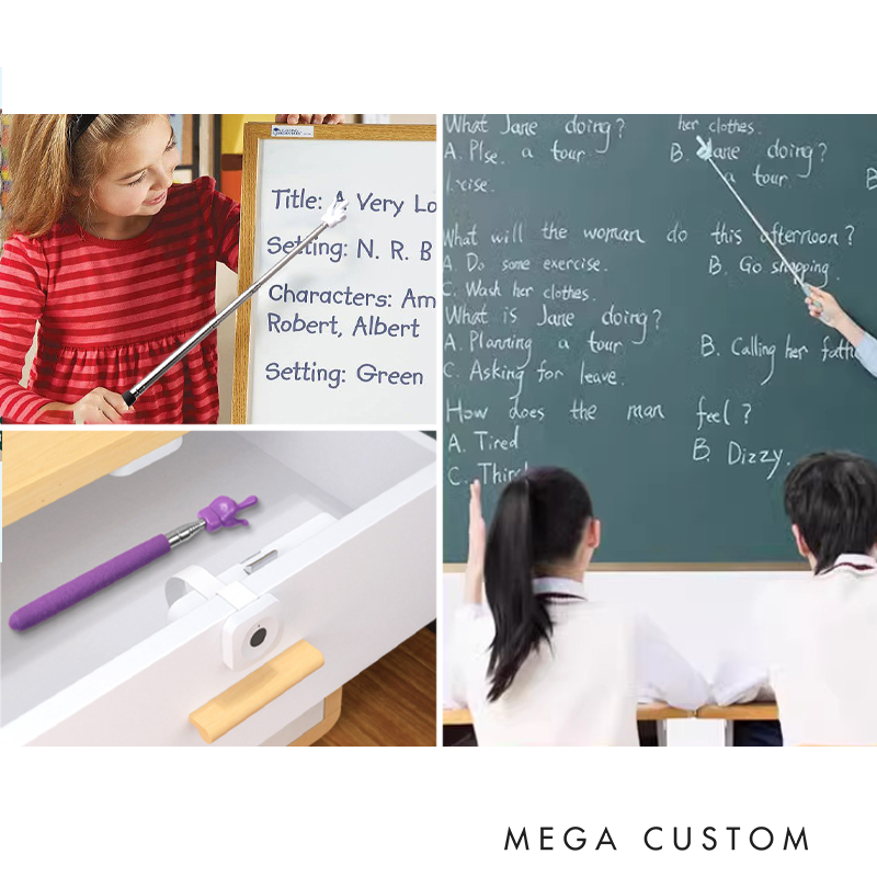 Personalized Teacher Retractable Finger Reading Stick Custom Teacher Name Funny Teaching Aids Gift