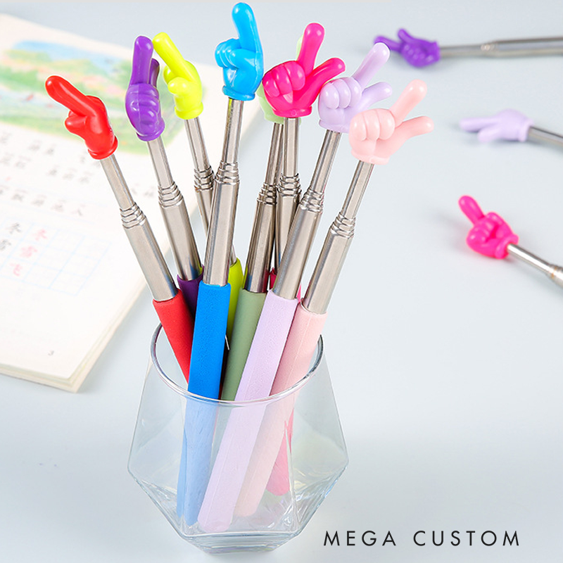 Personalized Teacher Retractable Finger Reading Stick Custom Teacher Name Funny Teaching Aids Gift