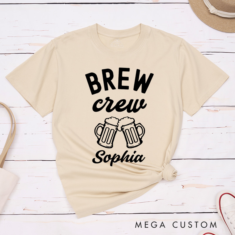 Personalized Bride Brews Before I Do's Matching T-Shirt Brew Crew T-Shirt Bridesmaid Wedding T-Shirt Bachelorette Party Gift