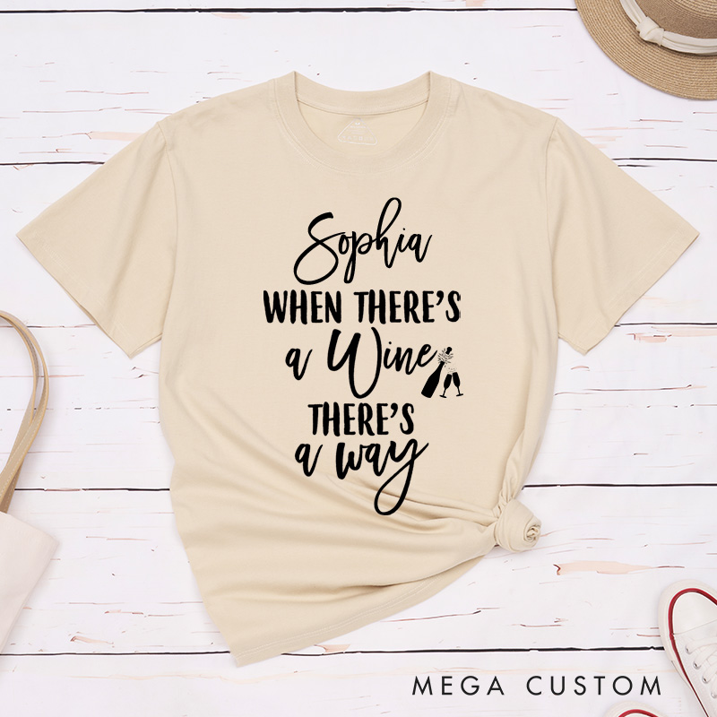 Personalized Bride Pour the Wine His Last Name is Mine Matching T-Shirt The Wine Down T-Shirt Bridesmaid T-Shirt Team Bride Bachelorette Party Gift