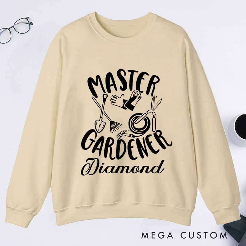 Personalized Master Gardener Classic Sweatshirts Gardener Sweatshirt with Name Plant Lover Gift Gardening Lover Gift Gardener Gift