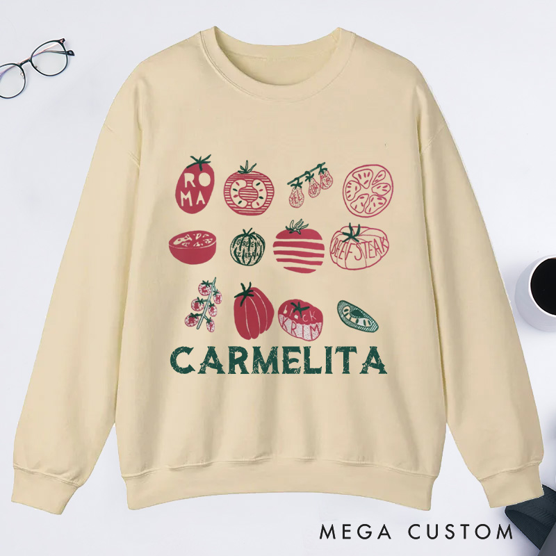 Personalized Grandma's Garden Classic Sweatshirts Mama's Garden Sweatshirt with Name Plant Lover Gift Gardening Gift Gardener Mother's Day Gift