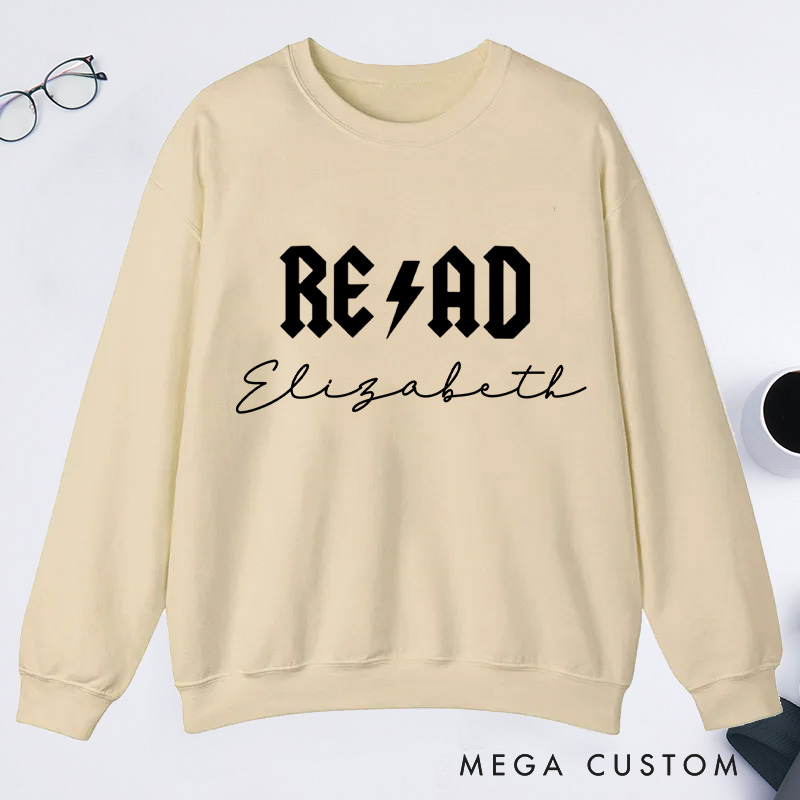 Personalized Read Classic Sweatshirts Custom Bookish Sweatshirt with Name for Book Lover Gift Librarian Gift Reader Gift Reading Gift