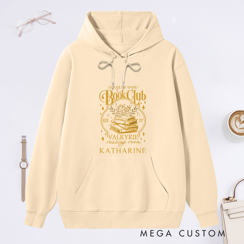 Personalized Book Club Classic Hoodies Feyre Reading Hoodies Custom Book Lover Hoodies with Name Librarian Gift Reading Gift for Reader