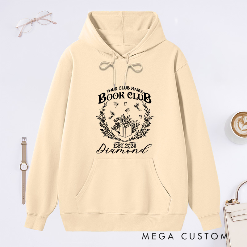 Personalized Book Club Classic Hoodies Since Reading Club Hoodies Custom Book Lover Hoodies with Name Librarian Gift Book Lover Gift for Reader