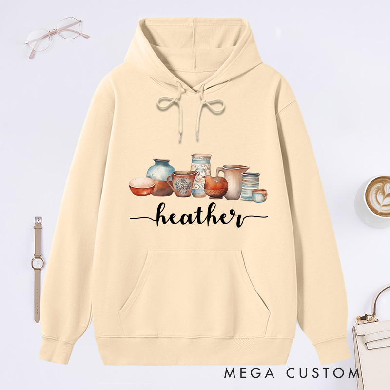 Personalized Pottery Lover Classic Hoodies for Ceramics Artist Gift for Pottery Teacher Pottery Maker Hoodies