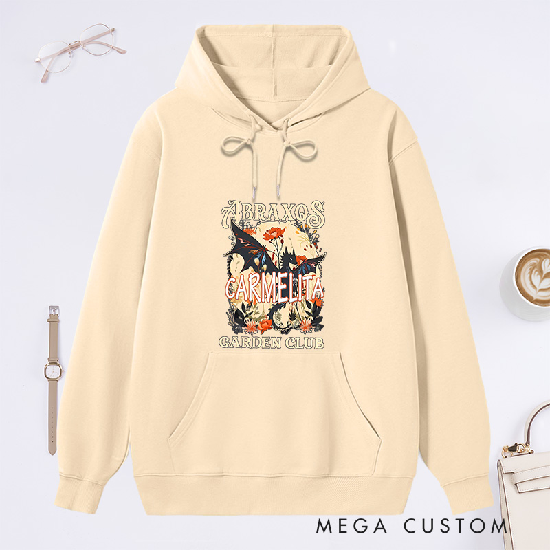 Personalized Garden Club Classic Hoodies Custom Fantasy Book Lover Hoodies with Name Plant Lover Gift Gardening Gift Book Lover Gift