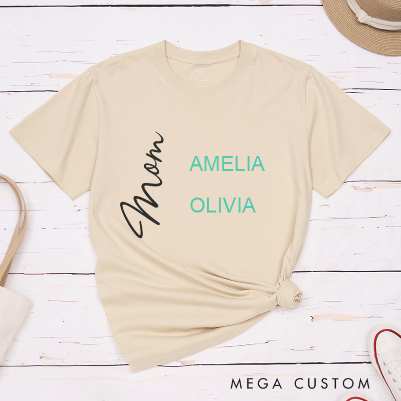 Personalized Fashionable Mothers Minimalist Design Classic T-shirt