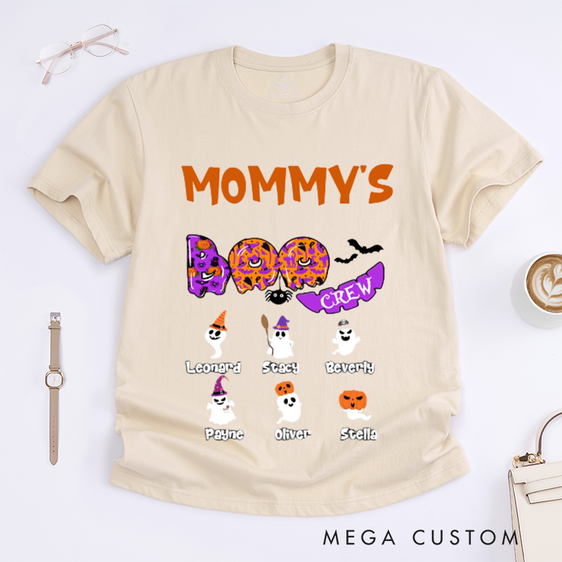 Personalized Boo Crew with Halloween Ghosts Classic T-Shirt Halloween Ideas