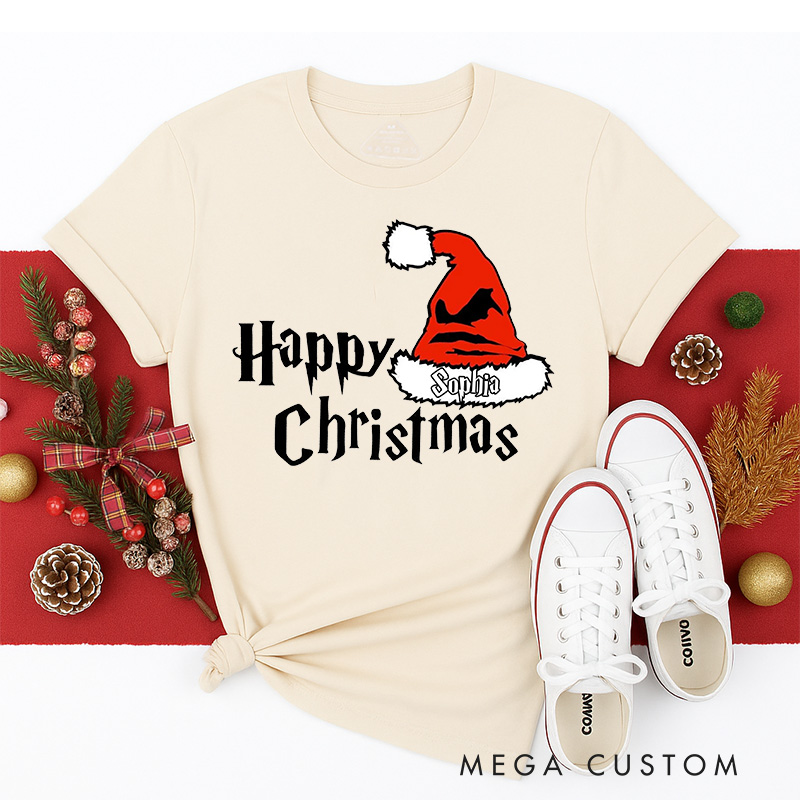 Personalized Happy Christmas Movies Classic T-Shirts Fantasy Magic Film Tshirt Movie Holiday Shirt